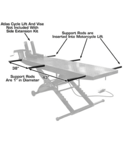 Atlas Motorcycle Lift W Side Extension Kit - Image 3