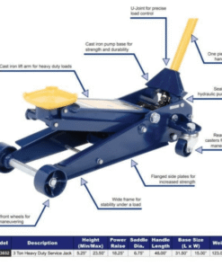 Hein-Werner 3-Ton Heavy-Duty Service Jack - Image 5