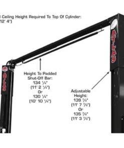Platinum 10000 LB Certified 2-Post Lift – Atlas PVL-10 - Image 6