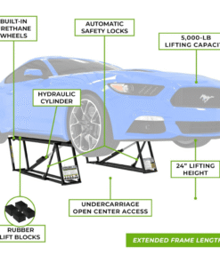 Alternative view of QuickJack 5000TLX – Extended-Length Portable Lift (5,000 lbs Capacity)