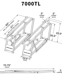 QuickJack 7000TLX Extended-Length Portable Lift – 7,000 lbs Capacity - Image 9
