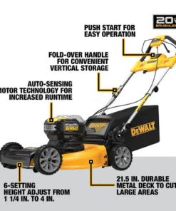 21.5 in. 20-V Li-Ion Cordless Battery Walk Behind Self Propelled Mower w/Hedge,Bare Trimmer,Blower,Cleaner,Pole/Hand Saw - Image 3