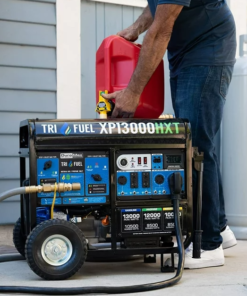 DuroMax XP13000HXT 13,000 Watt Electric Start Tri-Fuel Natural Gas/Propane/Gas Powered Portable Generator w/ CO Alert - Image 4