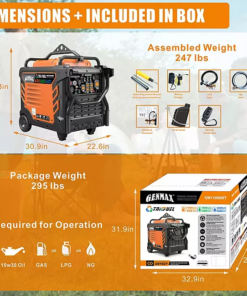 GENMAX PORTABLE INVERTER GENERATOR 11000W TRI-FUEL - Image 4