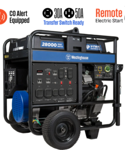 Westinghouse 28,000 Peak Watt Home Backup Portable Generator, Remote Electric Start with Co Sensor - Image 4