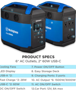 WESTINGHOUSE iGEN1000S PORTABLE POWER STATION - Image 12