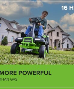 Greenworks 60V 30” CrossoverT Riding Lawn Tractor with 8.0 Ah - Image 5